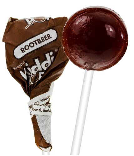 Yost Kiddi Pops, 200 Count Carton (9 Lbs) – Rootbeer Lollipops logo