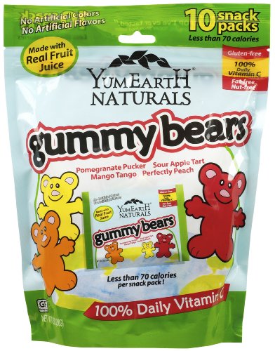 Yumearth Naturals – Gummy Bears, 10 Snack Packs logo