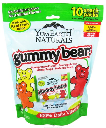 Yummy Earth – Natural Gluten Free Gummy Bears – 10 Pack(s) logo