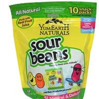 Yummy Earth, Naturals, Sour Jelly Beans – 20 G Each, 10 Snack Packs logo