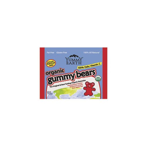 Yummy Earth Organic .9 Oz Gummy Bears Bag (economy Case Pack) .9 Oz (Pack of 24) logo