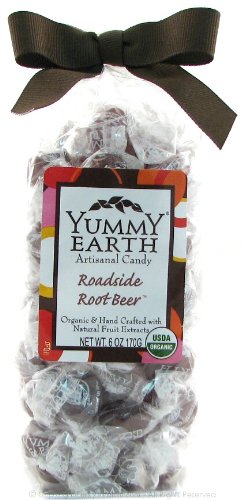 Yummy Earth – Organic Artisanal Candy Gluten Free Roadside Rootbeer logo