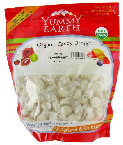 Yummy Earth – Organic Candy Drops Gluten Free Wild Peppermint Flavor logo