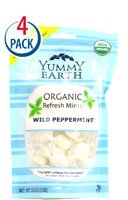 Yummy Earth Organic Candy Drops Wild Peppermint — 3.3 Oz Each / Pack of 4 logo