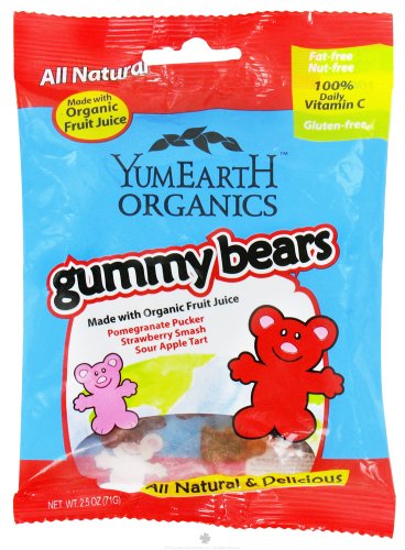 Yummy Earth – Organic Gluten Free Gummy Bears – 2.5 Oz. logo