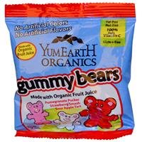 Yummy Earth, Organic Gummy Bears, 50 Snack Packs, 20 G Each logo