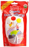 Yummy Earth Organic Lollipops Assorted Flavors — 3 Oz logo