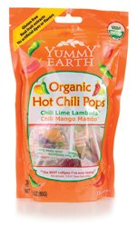 Yummy Earth Organic Lollipops Hot Chili — 3 Oz logo