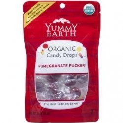 Yummy Earth Organic Pomegranate Puc Drops ( 3.3 Oz) logo