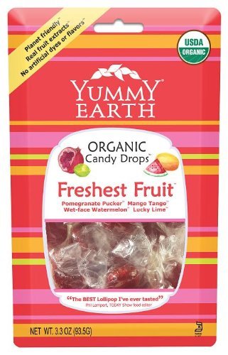 Yummyearth Organic Candy Drops, Freshfruit, 3.3 Ounce Bags (Pack of 6) logo