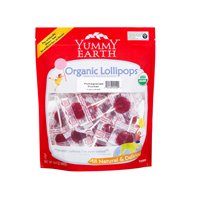 Yummyearth Organic Lollipops Pomegranate Pucker logo