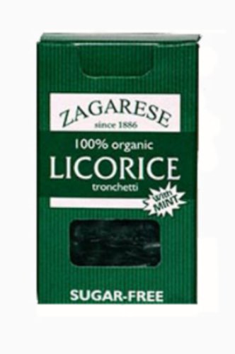 Zagarese 100% Organic Licorice With Mint, 0.88 ounce Flip Top Boxes (Pack of 6) logo