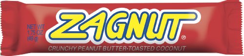 Zagnut Candy Bar, Crunchy Peanut Butter-toasted Coconut, 1.75 ounce (Pack of 24) logo