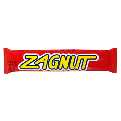 Zagnut Candy Bar, Crunchy Peanut Butter-toasted Coconut, 1.75 ounce Packages (Pack of 48) logo