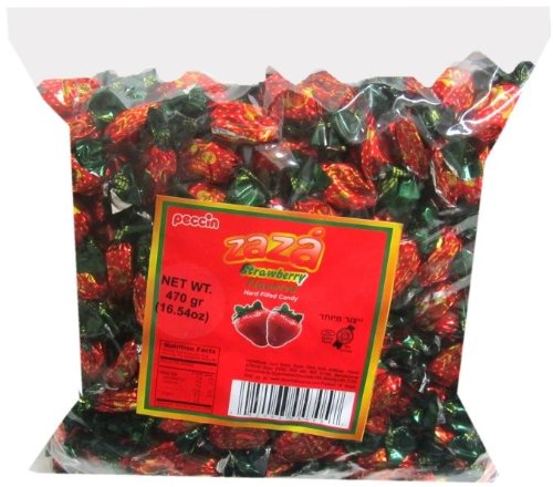 Zaza Kosher Strawberry Hard Filled Candy logo