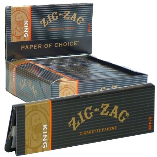 Zig Zag King Size Cigarette Rolling Paper (24 Booklets Retailers Box) logo