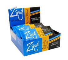 Zing Bars Chocolate Coconut Bars (12×1.76oz) logo