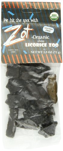 Zot 100% Organic Chewy Licorice, Gluten Free, 2.5 Ounce, 16 Count logo