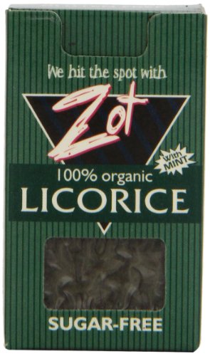 Zot 100% Organic Licorice With Mint, 0.4 ounce Flip Top Boxes (Pack of 6) logo