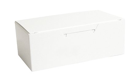 1 Lb. White Fudge Box/ Qty/case-25 logo