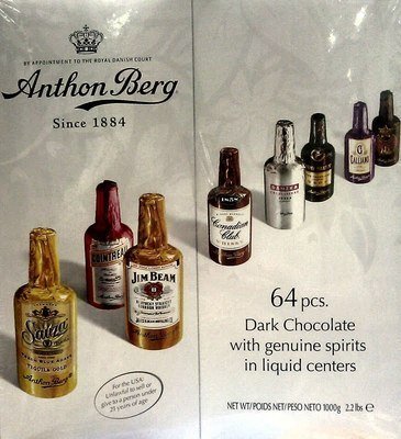 Anthon Berg, Chocolate Liqueurs With Original Spirits, 64 Pieces / Gift Set logo