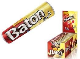 Baton Chocolate Branco & Preto (Pack of 30) || Baton White and Dark Chocolate (Pack of 30) logo
