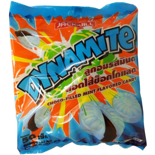 Chocolate Mint Flavor Candy Snack Net Wt 150 G (5.3 Oz) Dynamite-brand X 1 Bag logo