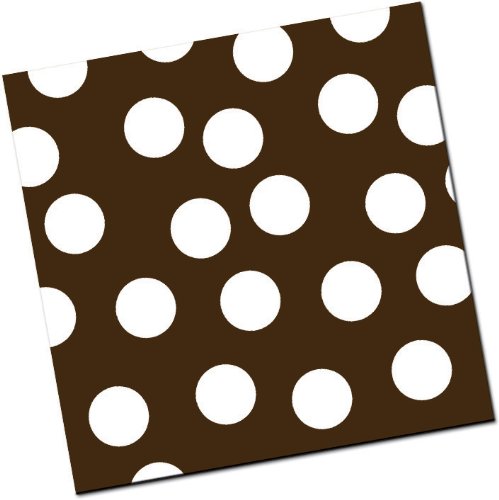 Chocolate Transfer Sheet: Large Polka Dots – White – 8 Sheets logo
