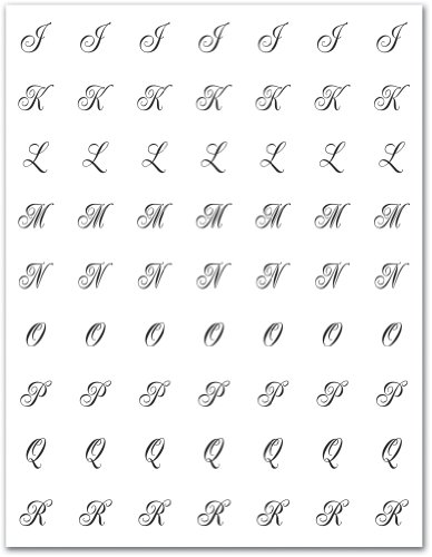 Chocolate Transfer Sheet: Monogram J-r – White – 8 Sheets logo