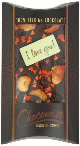 Chocomize I Love You Bar With Candy Hearts, 4 Ounce logo