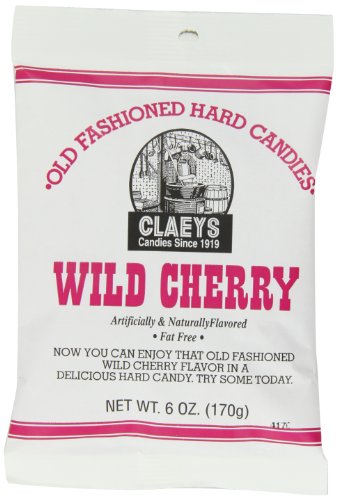 Claey’s Wild Cherry Drops, 6 ounce Packages (Pack of 12) logo