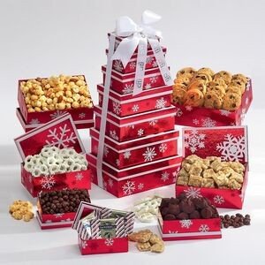 Deluxe Chocolate and Gourmet Snowflake logo