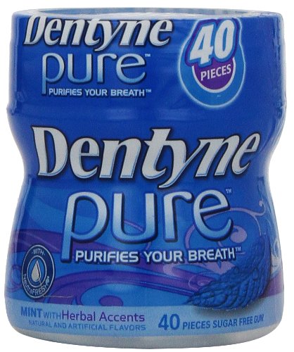 Dentyne Pure Mint With Herbal Accents, 40-count logo