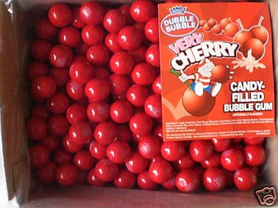 Dubble Bubble Very Cherry Filled Gumballs, 850-count Bag logo