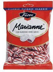 Fazer Marianne Chocolate Filled Mint Candies Imported From Finland logo