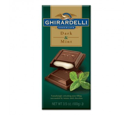 Ghirardelli, Choc Bar Drk W Mint, 3.5 Oz (Pack of 12) logo