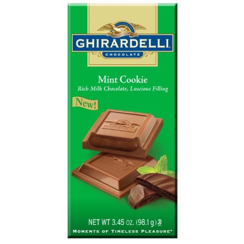 Ghirardelli Mint Cookies Chocolate Bar 3.45oz (6-pack) logo