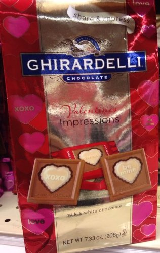 Ghirardelli Valentine’s Gift Chocolates, Milk & White 7.33 Oz Bag logo