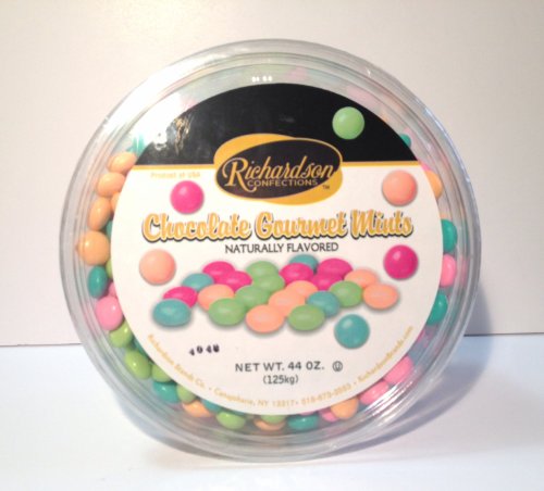 Gourmet Chocolate Mints, 44oz Tub logo