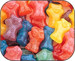 Gummi Gummy Techno Bears Candy 1 Pound Bag logo