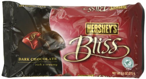 Hershey’s Bliss, Dark Chocolate, 9.6 ounce Laydown Bags (Pack of 4) logo