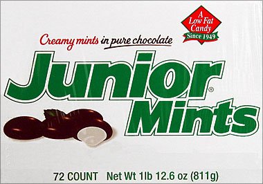 Junior Mints 72ct Display Box logo