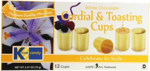 Kane Candy Chocolate Cordial Cups, White, 2.47 Ounce logo