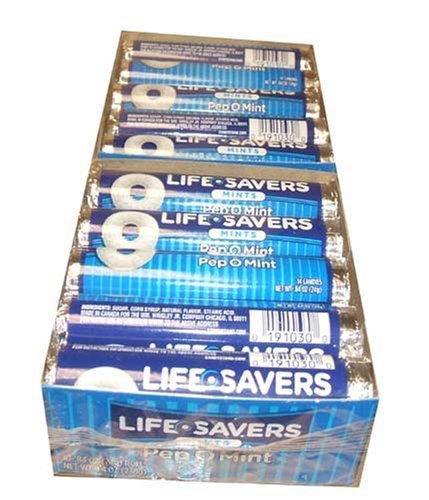 Lifesavers Rolls Pep-o-mint 20 Roll Box logo