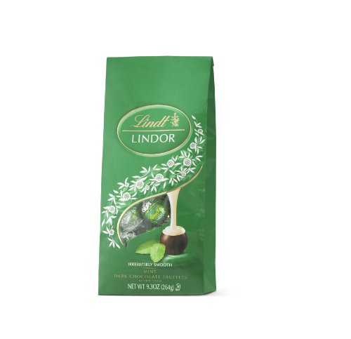 Lindt Chocolate Lindor Truffles Mint Bag, 9.3 Ounce logo