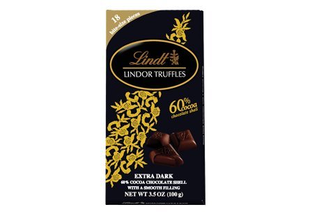 Lindt Swiss Chocolate, Lindor Truffles 60% Extra Dark Chocolate Bar, 12 – 3.5 Ounce Bars logo