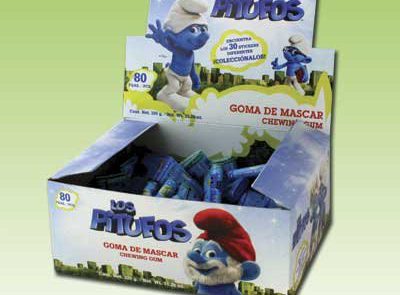 Los Pitufos/the Smurfs 80 Stickers Whit Chewy Gum Mexican Candy (bondy ...