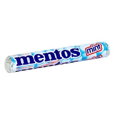 Mentos Mint Flavor Candy (30 Rolls) 1.32 ounce Rolls logo