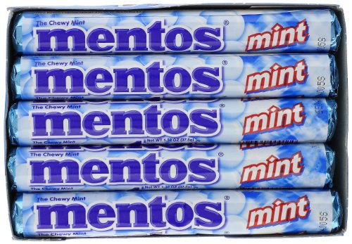 Mentos Roll – Mint, 1.32 ounce (Pack of 15) logo