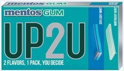 Mentos Up2u Daylight Mint/mintnight Mint – Twelve 14 Piece Packs (168 Pieces Total) logo